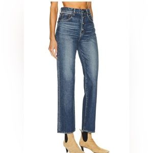 MOUSSY VINTAGE FARWELL STRAIGHT-LEG JEANS
